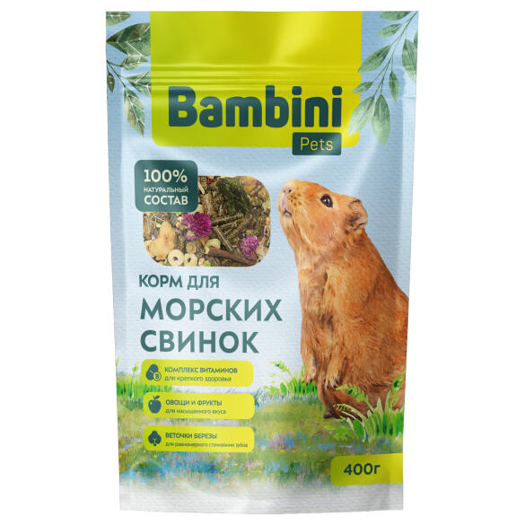 400г Корм Bambini Pets для морских свинок