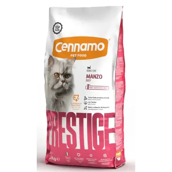 1,5кг Корм Cennamo Prestige Cat Adult Manzo для взрослых кошек с Говядиной