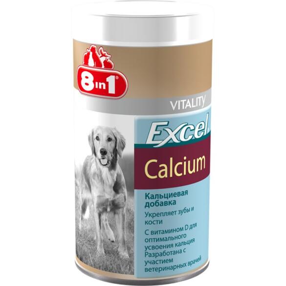 Excel Calcium 8in1 кормовая добавка Кальций для собак, 20таб