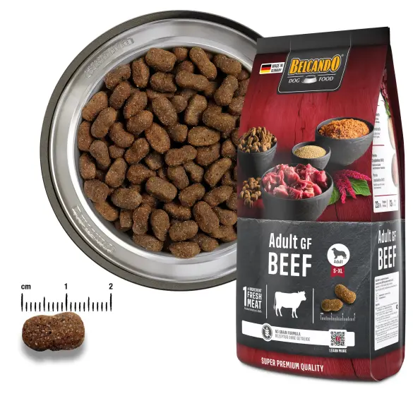 12,5кг Корм Belcando Adult GF Beef беззерновой для собак с нормальным уровнем активности с Говядиной