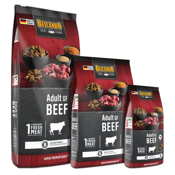 12,5кг Корм Belcando Adult GF Beef беззерновой для собак с нормальным уровнем активности с Говядиной