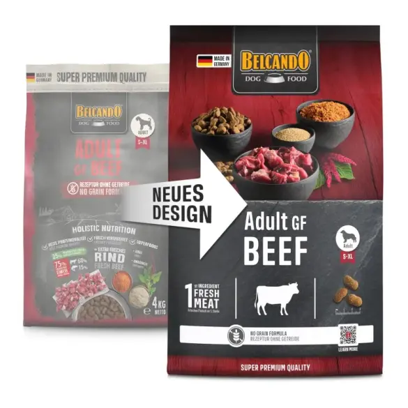 12,5кг Корм Belcando Adult GF Beef беззерновой для собак с нормальным уровнем активности с Говядиной