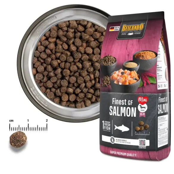 1кг Корм Belcando Finest Salmon беззерновой для взрослых собак мелких и средних пород с Лососем