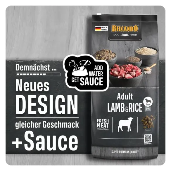 4кг Корм Belcando Lamb & Rice гипоаллергенный для взрослых собак всех пород с Ягнёнком и рисом