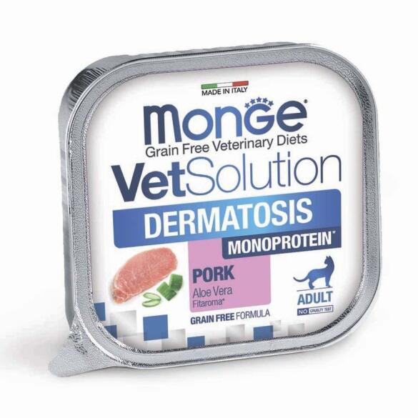 100г Консервы Monge VetSolution Cat Dermatosis Ветеринарная диета для кошек с заболеваниями кожи