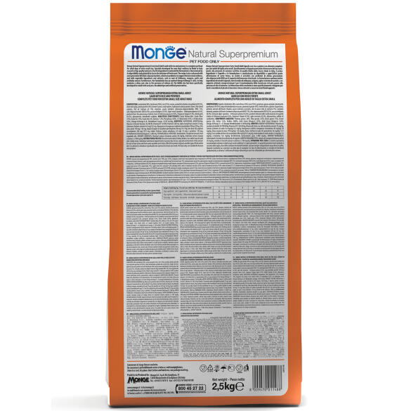 2,5кг Корм Monge Dog SP Monoprotein Adult Duck/Rice для взрослых собак всех пород с Уткой и рисом (дефект упаковки)