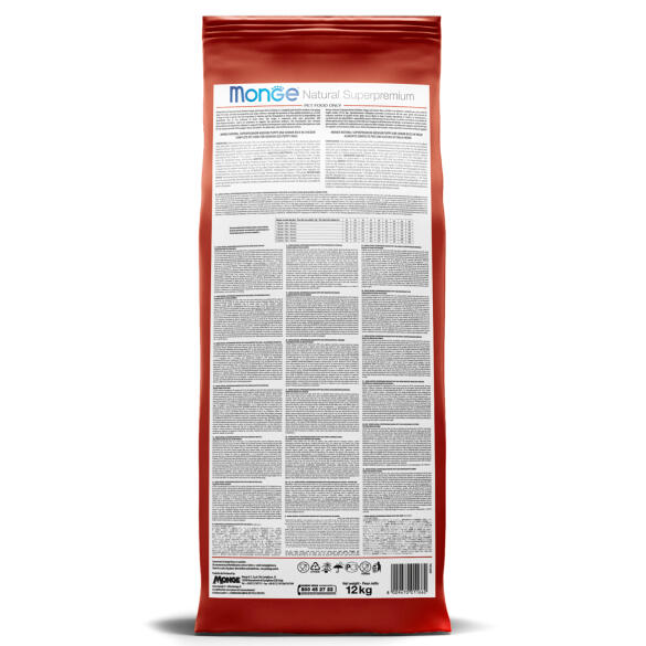 12кг Корм Monge Dog SP Monoprotein Adult Lamb/Rice для взрослых собак всех пород c Ягненком, рисом и картофелем (дефект упаковки)