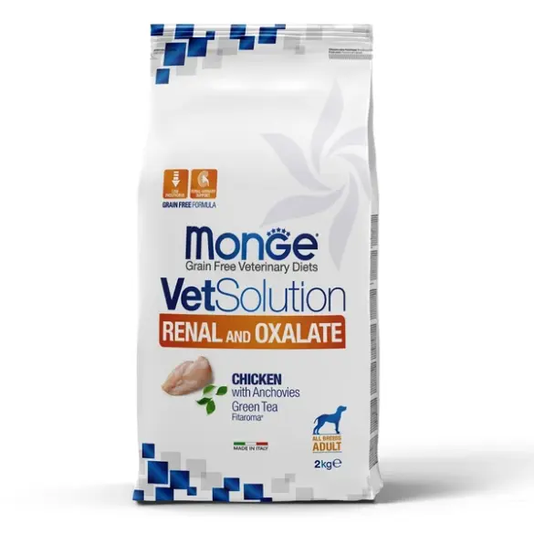 2кг Корм Monge VetSolution Dog Renal Oxalate Ветеринарная диета для собак с почечной недостаточностью, профилактика МКБ оксалатного типа
