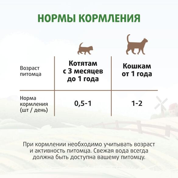 5гр*3шт Лакомство Мнямс "Ферма кота Фёдора" Палочки для кошек и котят с 3 месяцев с Лососем (срок до 27.05.2026)
