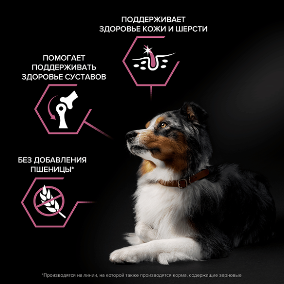 3кг Корм PRO PLAN для взрослых собак средних пород с чувствительной кожей с Лососем и Рисом (срок до 25.08.2026)