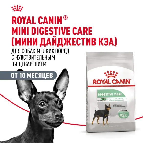 1кг Корм ROYAL CANIN Mini Digestive Care для взрослых собак мелких размеров с чувствительным пищеварением