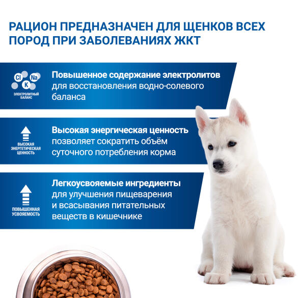 5кг Корм Monge VetSolution Puppy Gastrointestinal Ветеринарная диета для щенков с заболеваниями ЖКТ