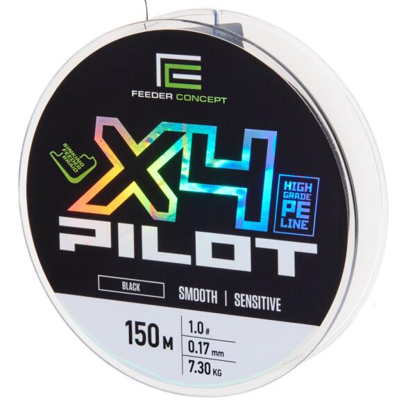 Плетенка Feeder Concept Pilot х4 Braid Black 150м 0,17мм