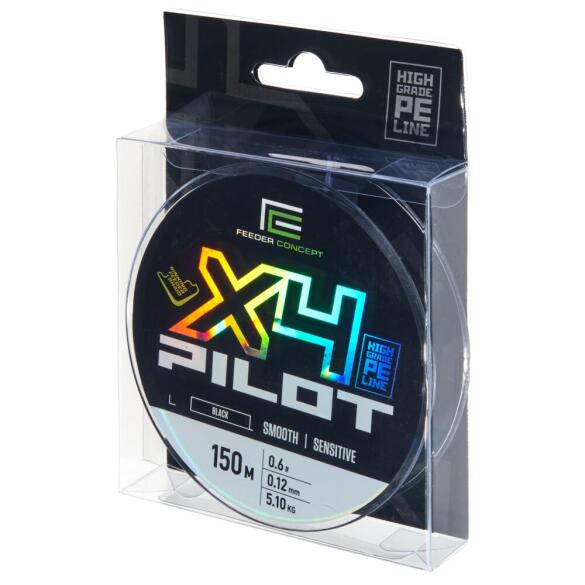 Плетенка Feeder Concept Pilot х4 Braid Black 150м 0,12мм