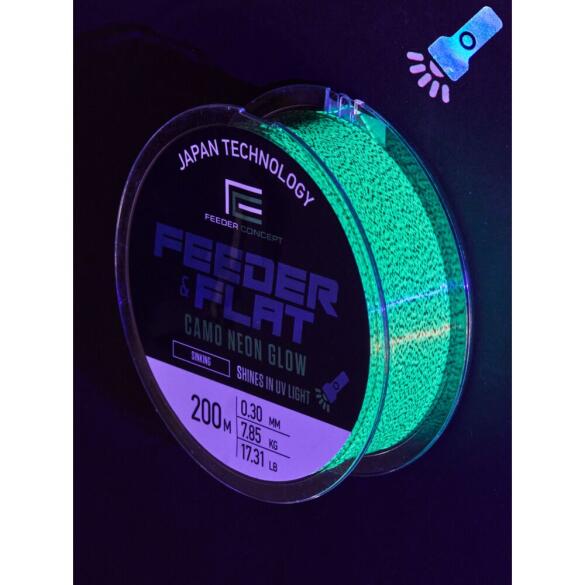 Леска монофильная Feeder Concept FEEDER & FLAT Camo Neon Glow 200/030
