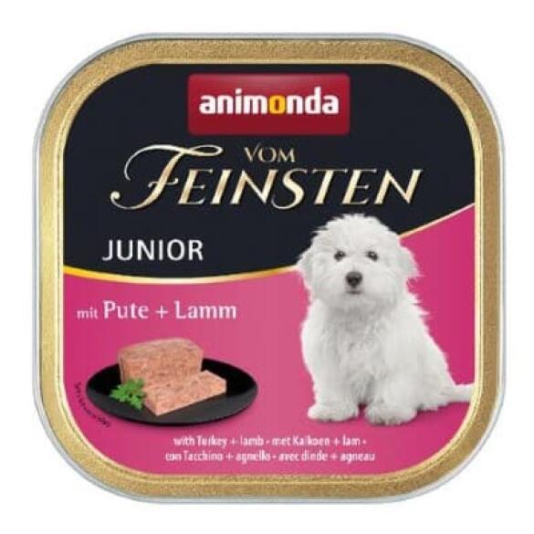 150гр Консервы Animonda Vom Feinsten Junior для щенков с Индейкой и ягненком, паштет
