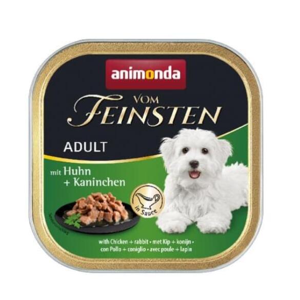 150гр Консервы Animonda Vom Feinsten Adult для взрослых собак с Курицей и кроликом в соусе