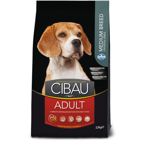 2,5кг Корм Farmina Cibau Adult MEDIUM для взрослых собак средних пород