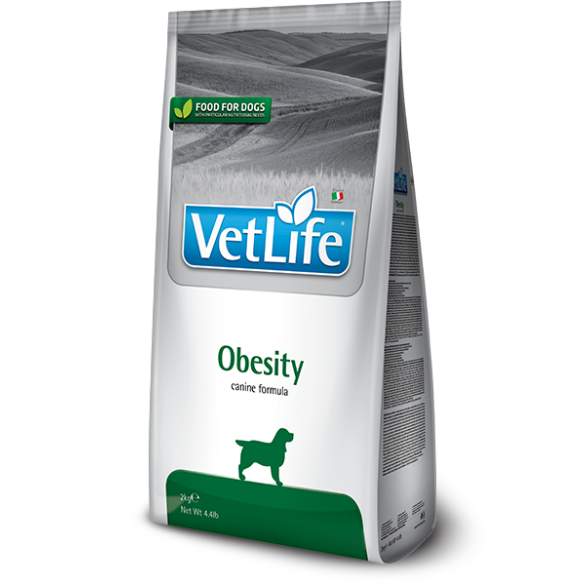 12кг Корм Farmina Vet Life Dog Obesity диета для взрослых собак при ожирении