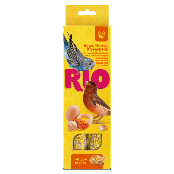 2*40гр RIO Sticks Egg палочки для всех видов птиц с яйцом и ракушечником