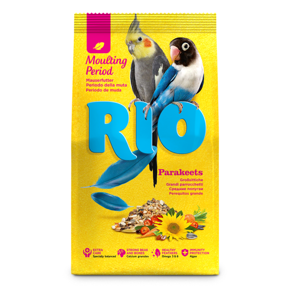 1кг Корм RIO Parakeets для средних попугаев в период линьки