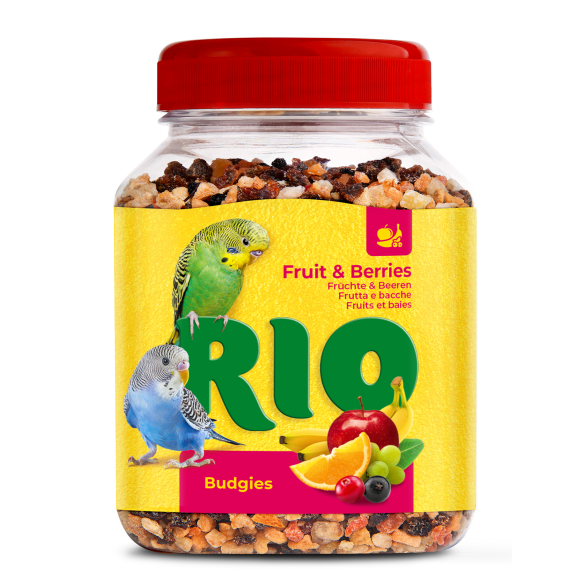 160гр Лакомство RIO Фруктово-Ягодная смесь для средних и крупных попугаев