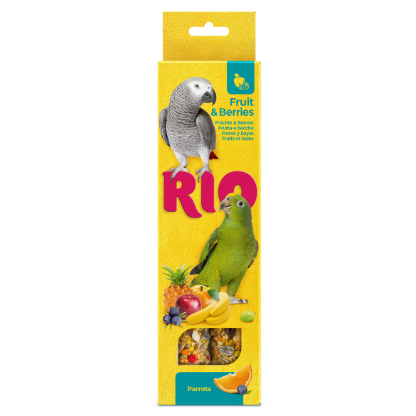 2*90гр RIO Sticks Fruit and Berries палочки для попугаев с фруктами и ягодами
