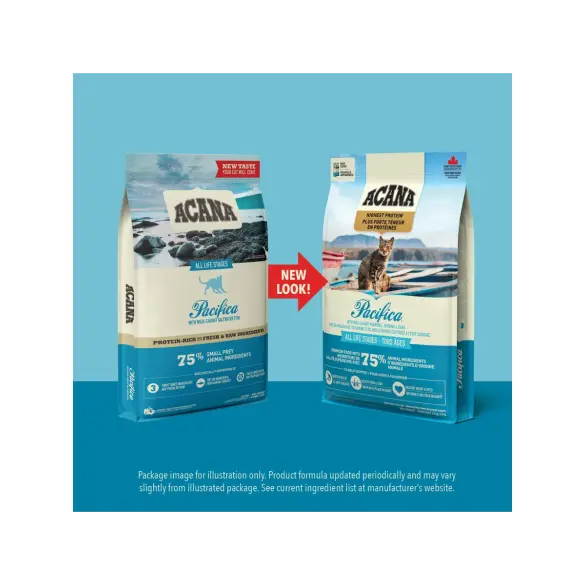 1,8кг Корм ACANA PACIFICA CAT беззерновой для кошек и котят с Рыбой