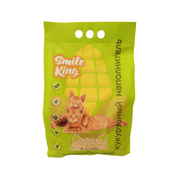 Наполнитель Smile King кукурузный универсальный, 10кг