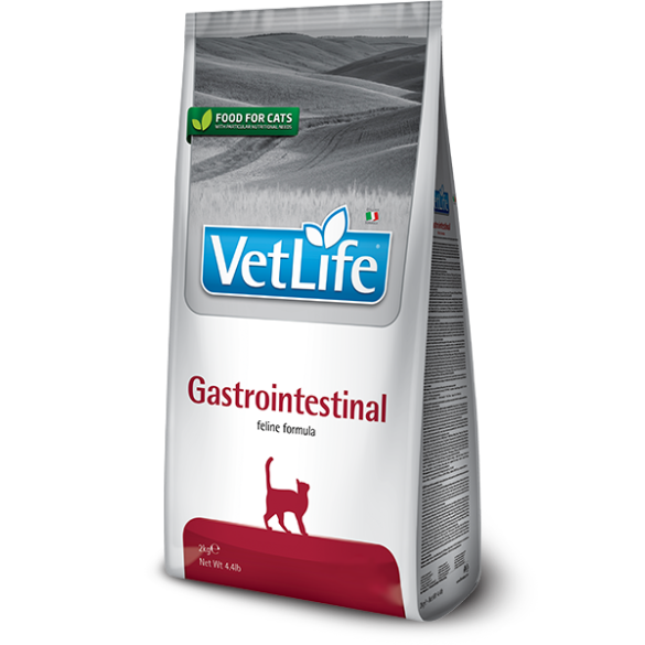 10кг Корм Farmina Vet Life Cat Gastrointestinal диета для взрослых кошек с воспалительными заболеваниями ЖКТ
