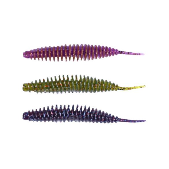 Слаги съедобные Lucky John Pro Series Ultraworm 1.4in 35мм MIX1 (45шт)