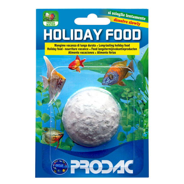 Корм PRODAC HOLIDAY FOOD 1 STAPLE для пресноводных декоративных рыб во время продолжительного отсутствия