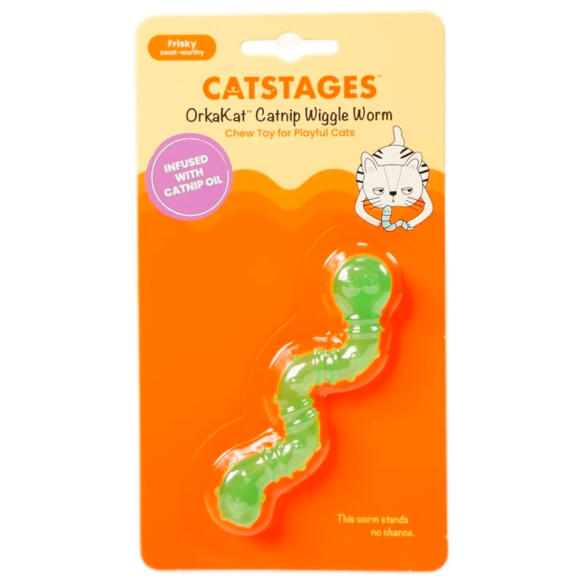 Игрушка Petstages для кошек Energize ОPKA червяк, 11см
