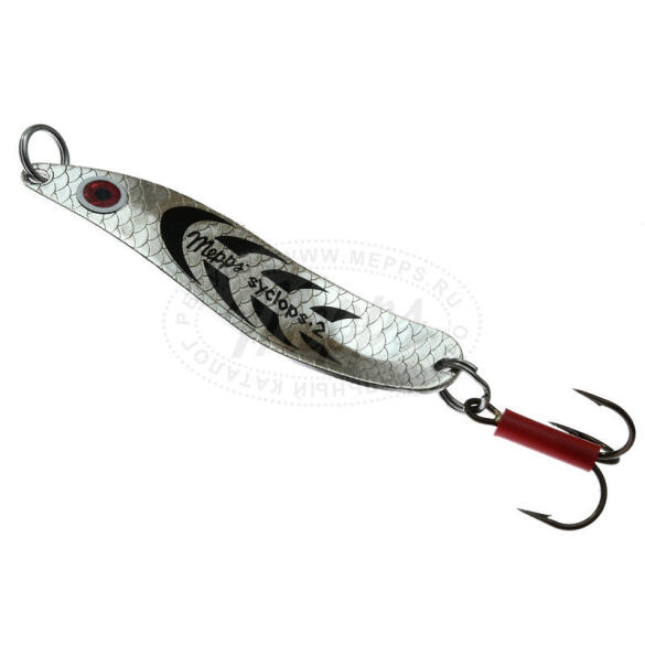 Блесна колеблющаяся Mepps Syclops Silver-Black №3 26г