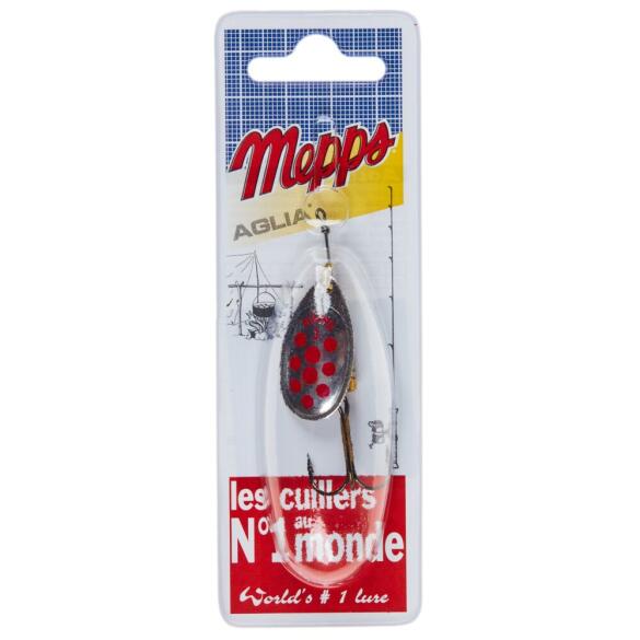 Блесна вращающаяся Mepps Aglia PTS Silver-Red dots №3 6,5г