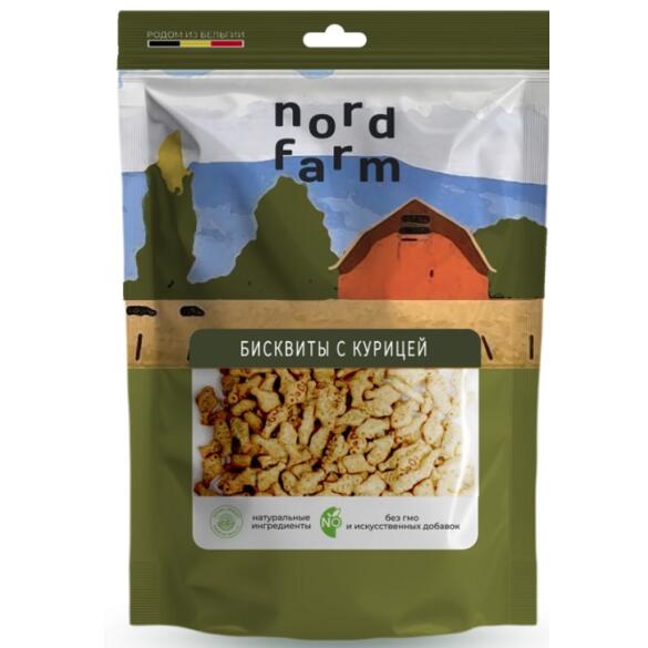 90г Лакомство Nord Farm для кошек Бисквиты с курицей