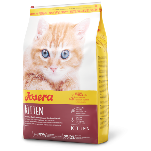 10кг Корм Josera Kitten (Kitten 35/22) для котят до 12 месяцев, беременных и кормящих кошек