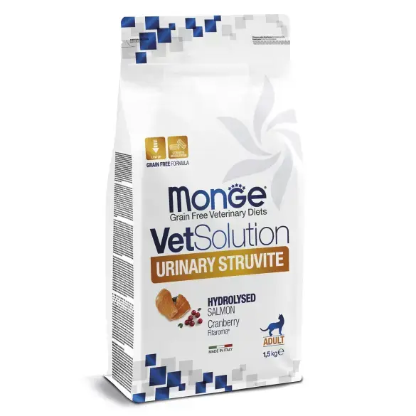 0,4кг Корм Monge VetSolution Cat Urinary Struvite Ветеринарная диета для кошек при мочекаменной болезни струвитного типа