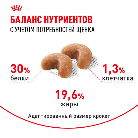 3кг Корм ROYAL CANIN French Bulldog Puppy для щенков породы Французский Бульдог до 12 месяцев