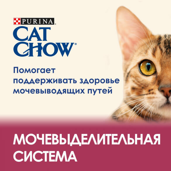 400гр Корм CAT CHOW для взрослых кошек для здоровья мочевыводящих путей