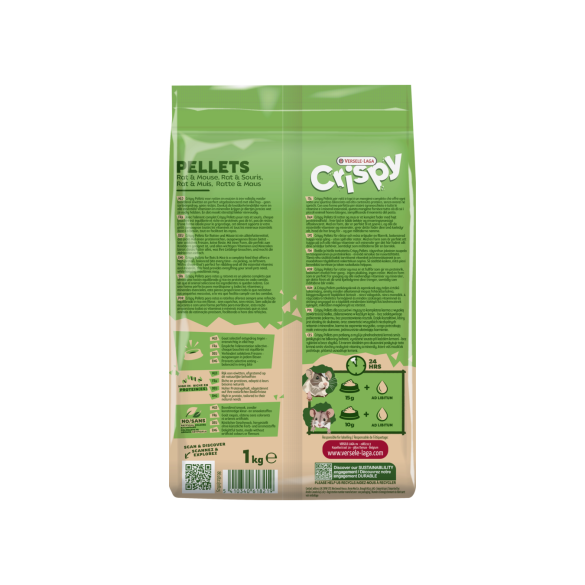 1кг Корм Versele-Laga Crispy Muesli Pellets RAT & MOUSE для Крыс и Мышей