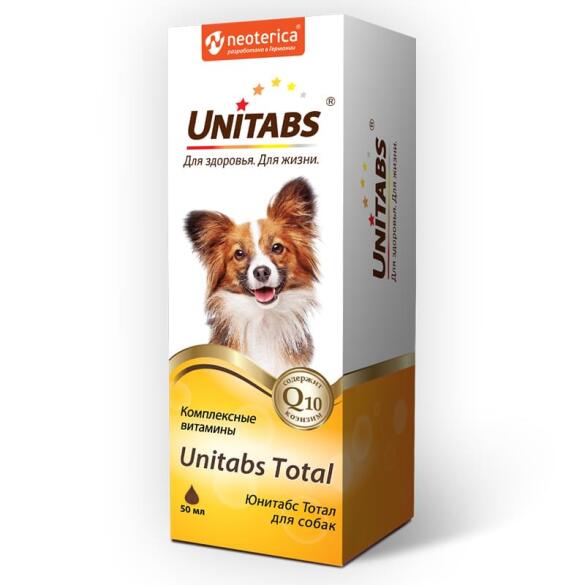 Витаминно-минеральный комплекс Unitabs Total для собак, 50мл