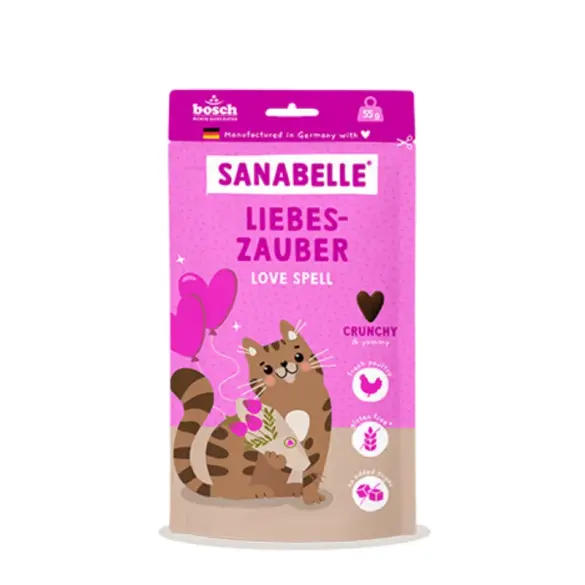 55г Лакомство Bosch Sanabelle Love Spell "Приворотное заклинание" для кошек с 6 месяцев с Птицей