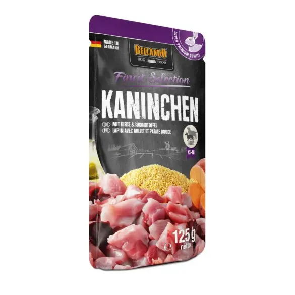 125г Влажный корм Belcando Rabbit with Millet & Sweet potatoes для взрослых собак мелких и средних пород с Кроликом