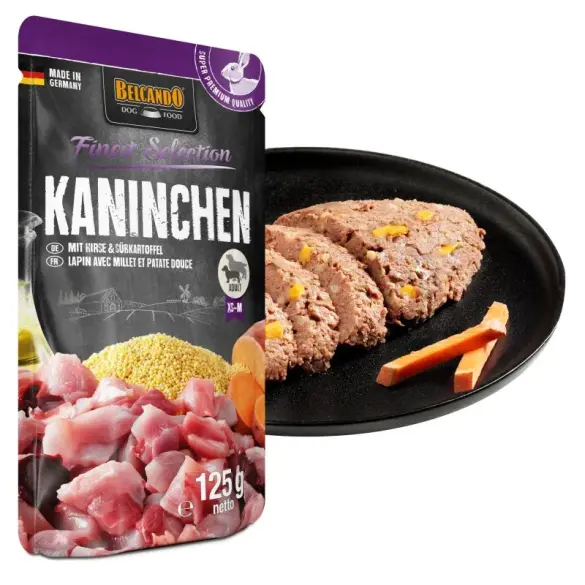 125г Влажный корм Belcando Rabbit with Millet & Sweet potatoes для взрослых собак мелких и средних пород с Кроликом