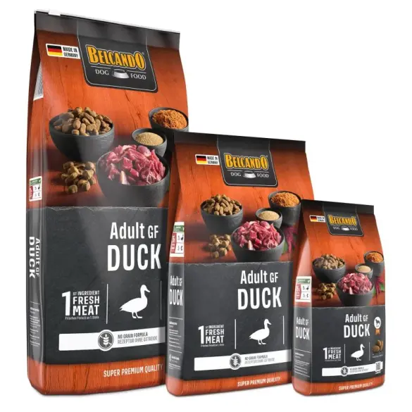 12,5кг Корм Belcando Adult GF Duck беззерновой для взрослых собак всех пород с Уткой
