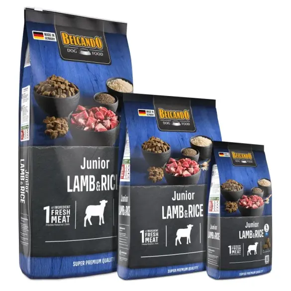 12,5кг Корм Belcando Junior Lamb&Rice для молодых собак средних и крупных пород с 4-месячного возраста с Ягнёнком и рисом