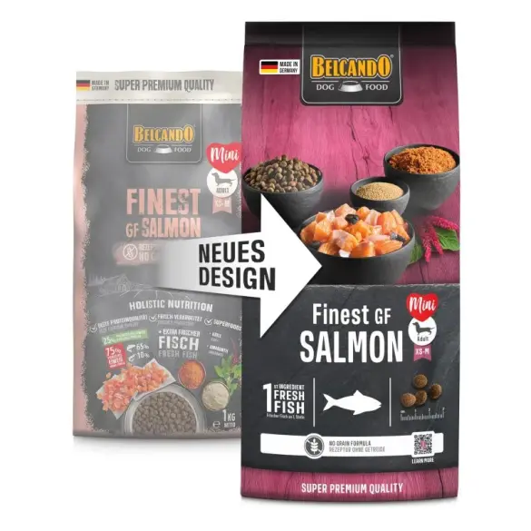 12,5кг Корм Belcando Finest Salmon беззерновой для взрослых собак мелких и средних пород с Лососем