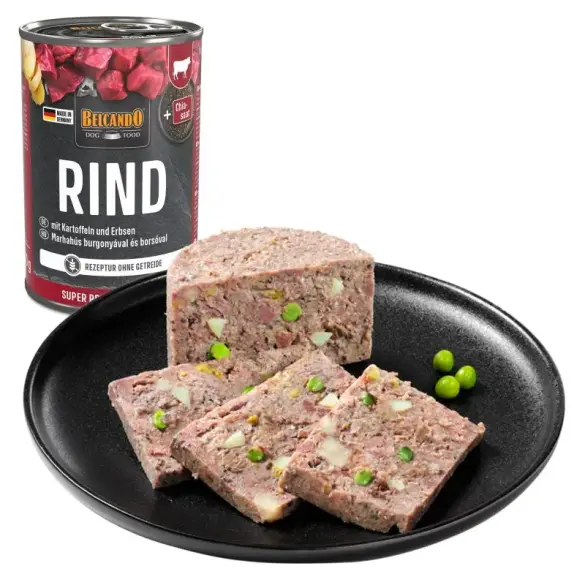400г Консервы Belcando Beef with Potato&Pea для взрослых собак с Говядиной, картофелем и горохом