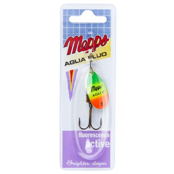 Блесна вращающаяся Mepps Aglia Fluo Tiger №3 6,5г